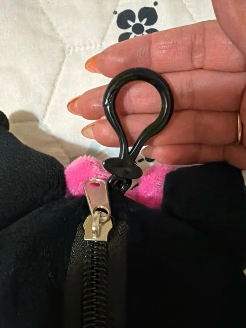 Kuromi Pink & Black Plush Toy - Cute Sanrio-Inspired Character
